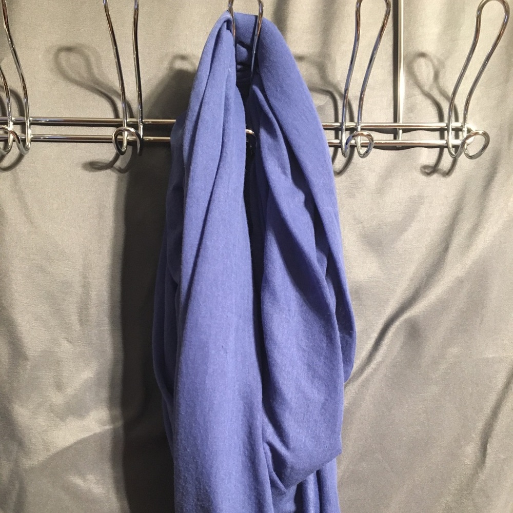 Blue wrap scarf